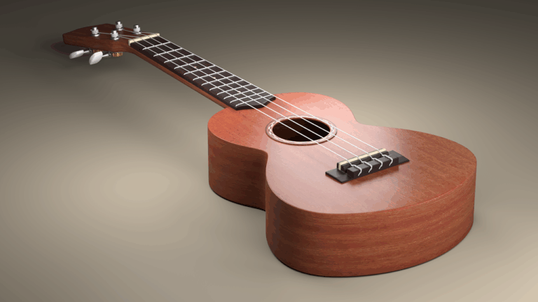 ukulele, guitar, music, instrument, acoustic, hawaii, wooden, render, brown music, brown guitar, ukulele, ukulele, ukulele, ukulele, ukulele