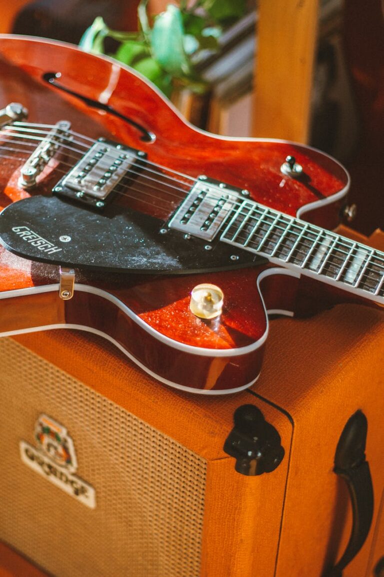 close up photo of an electric guitar